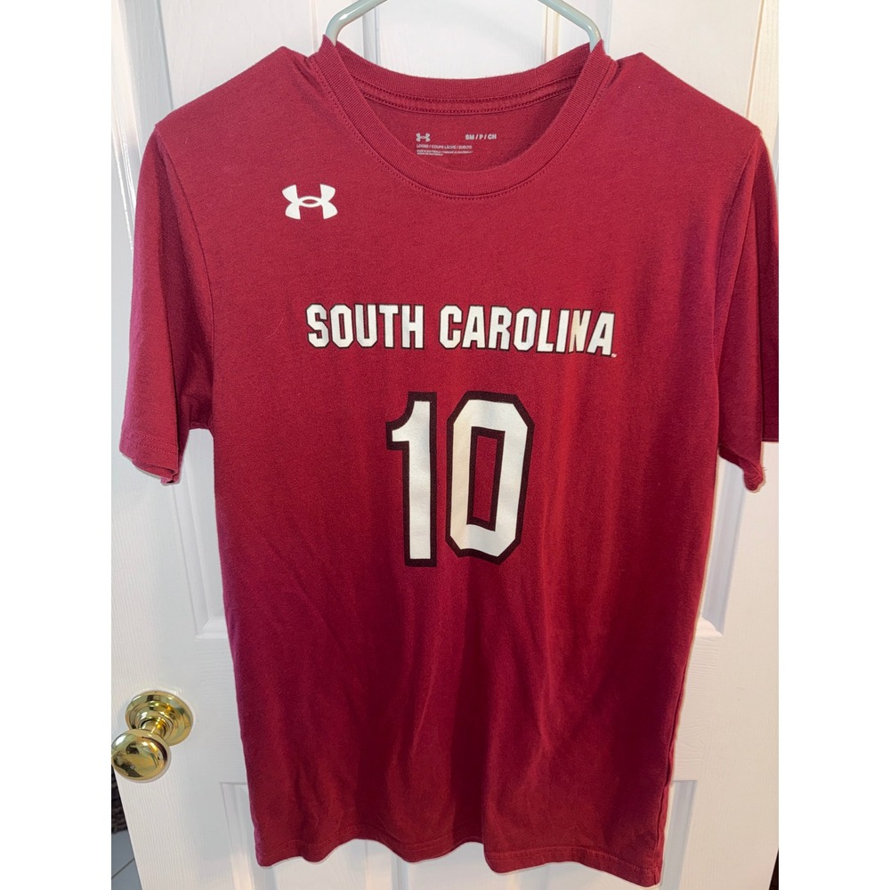 Under Armour South Carolina Gamecocks Kamilla Cardoso 10 Garnet Shirt Small